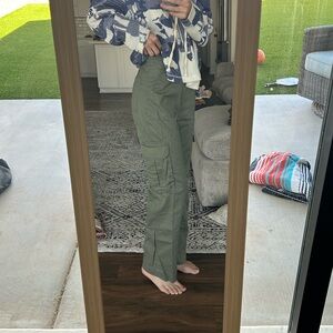 Abercrombie and Fitch green cargo pants